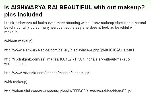 画像:Is AISHWARYA RAI BEAUTIFUL with out makeup pics included.jpg