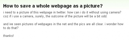 『ウェブページ全体を画像として保存するにはどうすれば？』