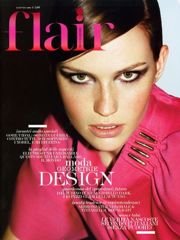 フレア誌イタリア版の表紙を飾ったレイチェル 2008年8月