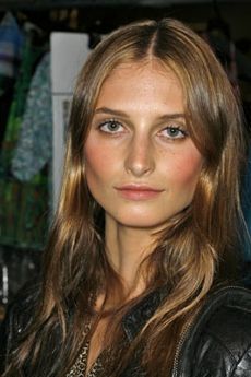 アナ・スイのショーの舞台裏にてスザンヌ・ディアス 2008年9月