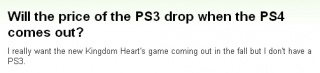 『PS4が発売されたらPS3の値段は下がるか？』